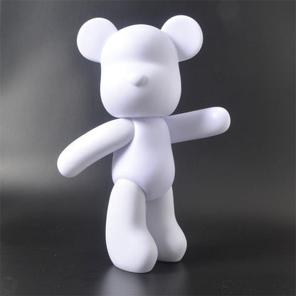 Paint-Your-Own Vinyl Bear Art Kit – Creative DIY Decor Toy for Kids & Adults – 3 Acrylic Colors Included