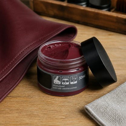 Leather Touch-Up Cream for Scuffs & Color Loss on Car Seats, Couches, Shoes, Bags – 6 Shades Available