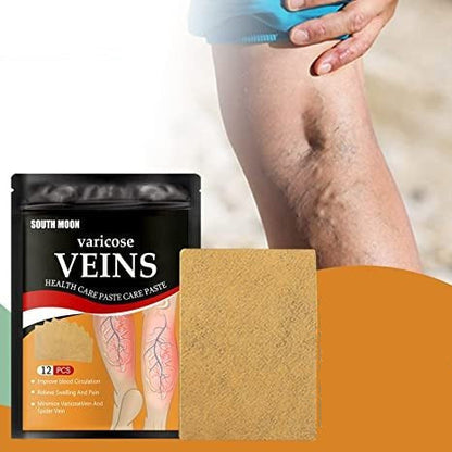 Circulation Support Patches for Legs Spider Vein Relief Swelling Reduction Botanical Formula Discreet Wear Under Clothing Post-Workout