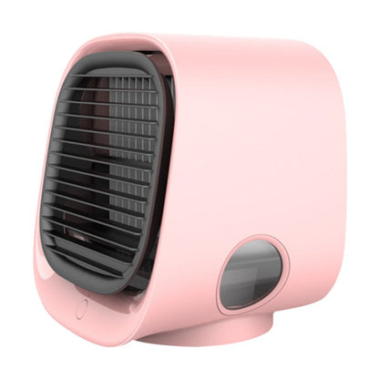 Portable Desktop Air Cooler & Humidifier with LED Lights for Home, Office, Bedroom | USB Powered Personal Evaporative Cooler | Quiet Mini
