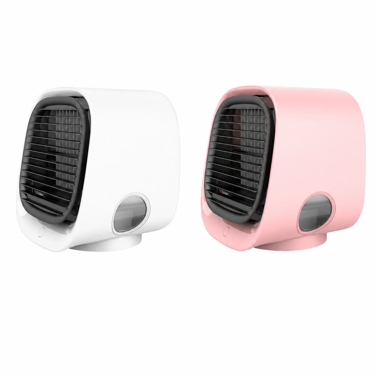 Portable Desktop Air Cooler & Humidifier with LED Lights for Home, Office, Bedroom | USB Powered Personal Evaporative Cooler | Quiet Mini