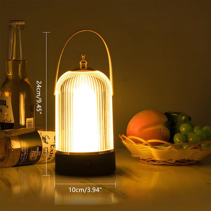 Lampe portable sans fil à intensité variable tactile de 19 cm de hauteur avec batterie rechargeable USB pour table de chevet, salon et table à manger