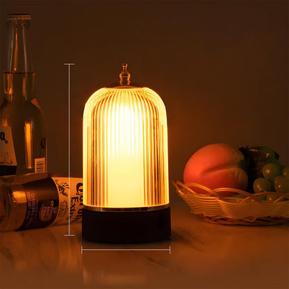 Lampe portable sans fil à intensité variable tactile de 19 cm de hauteur avec batterie rechargeable USB pour table de chevet, salon et table à manger