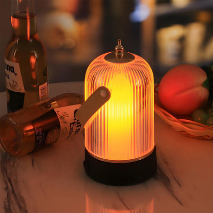 Lampe portable sans fil à intensité variable tactile de 19 cm de hauteur avec batterie rechargeable USB pour table de chevet, salon et table à manger