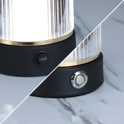 Lampe portable sans fil à intensité variable tactile de 19 cm de hauteur avec batterie rechargeable USB pour table de chevet, salon et table à manger