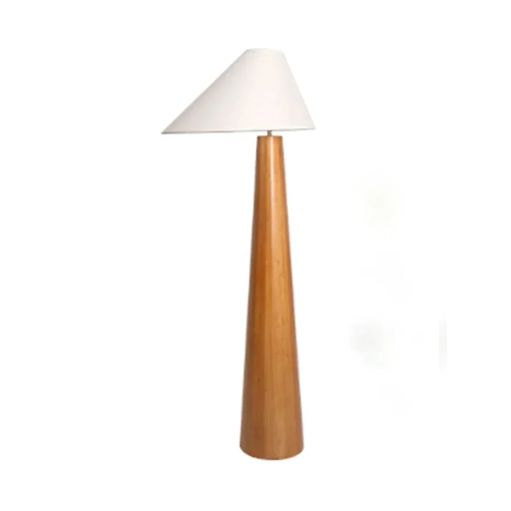 Wooden Standing Lamp 59 inches Tall Soft Warm Glow for Bedroom Living Room Entryway Modern Japandi Style Natural Wood Finish Ambient Downlig