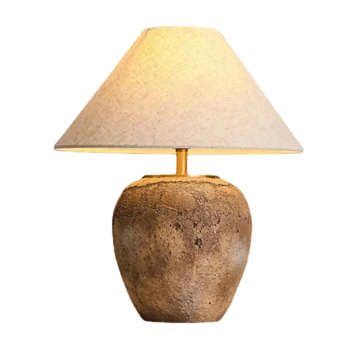 Ceramic Bedside Lamp 20 Inch Tall Warm White Light Wide Fabric Shade for Bedroom Living Room Nightstand Reading Corner Home Office Desk Lamp