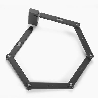 Folding Bicycle Lock Heavy-Duty Steel Anti-Theft Chain for Road Bikes Mountain Bikes E-Bikes Motorcycles Certified Security with Frame
