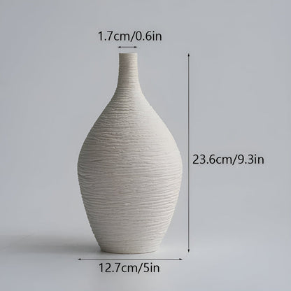Ceramic Vase for Dried & Fresh Flowers – Nordic Minimalist Home Decor Accent Piece