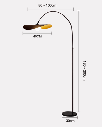 Minimalist Standing Lamp with Ambient LED Glow – Handcrafted Iron & Acrylic Design for Living Room & Bedroom