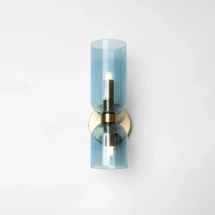 Porcelain Sconce Light Fixture 16 Inch Height Pivoting Arm for Bedroom Hallway Living Room Reading Nook Contemporary White Gray Blue Clear