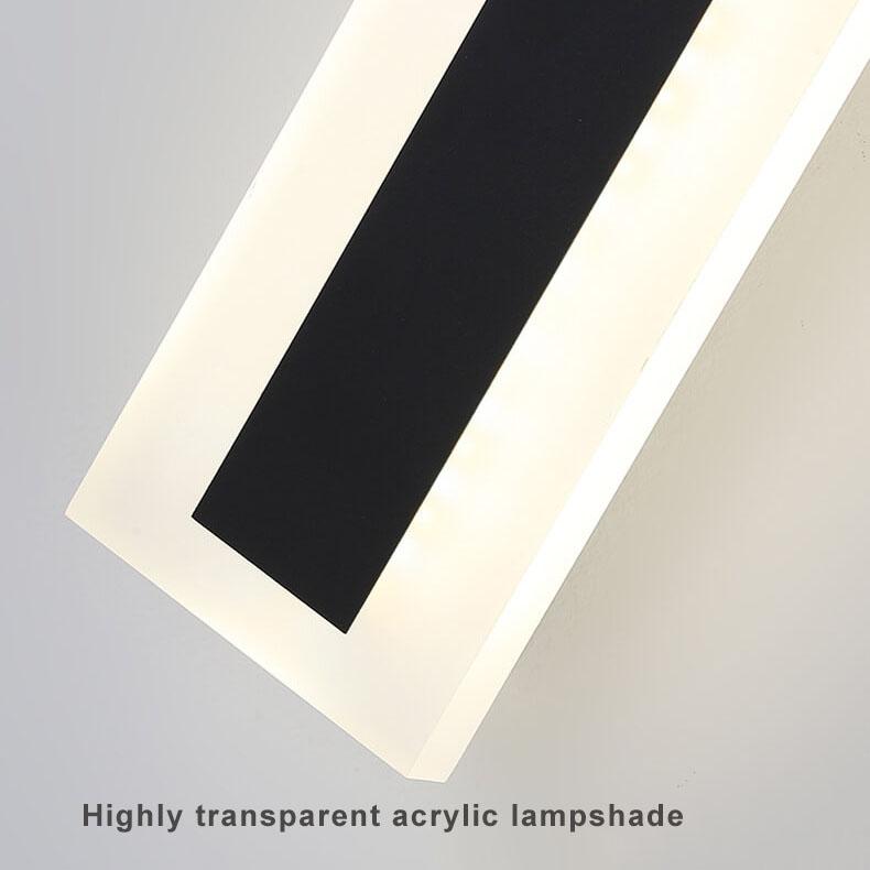 Vertical LED Outdoor Wall Light Fixture – Waterproof Aluminum Sconce for Home Facade, Patio & Entryway – Modern Architectural Exterior