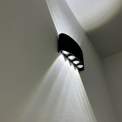 Modern LED Wall Sconce for Indoor & Outdoor Use – Sleek IP65 Weatherproof Fixture in White or Black Finish