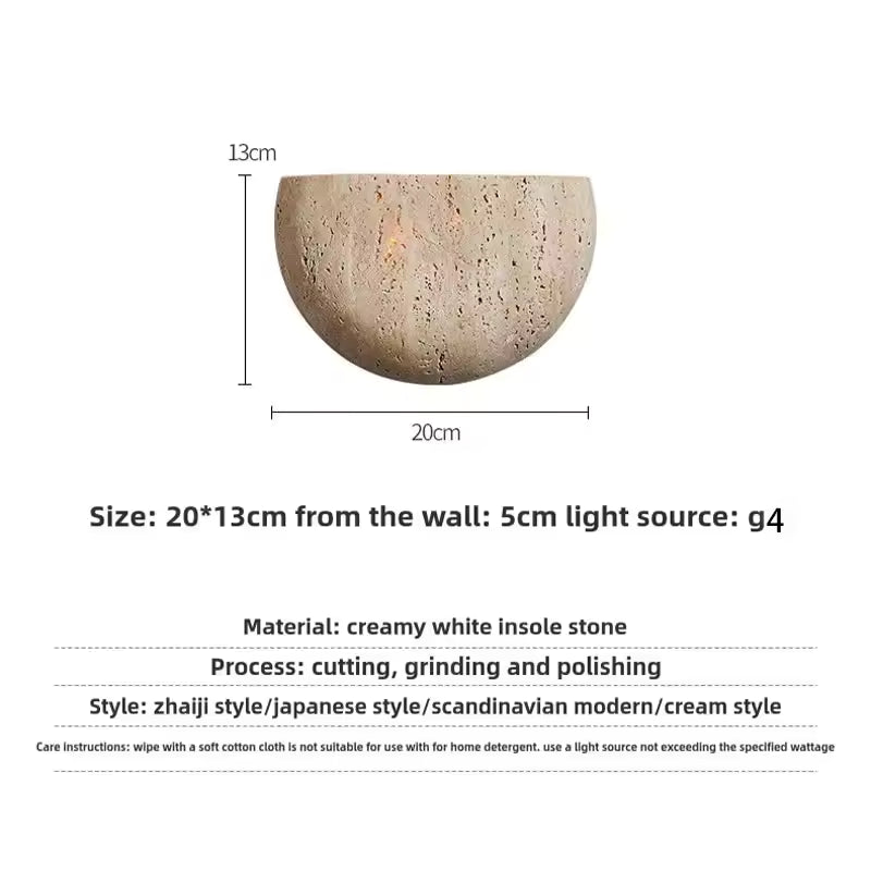 Wall Sconce with Textured Plaster Finish, Modern Wall Sconce for Hallway, Hardwired Dimmable LED Wall Light Fixture