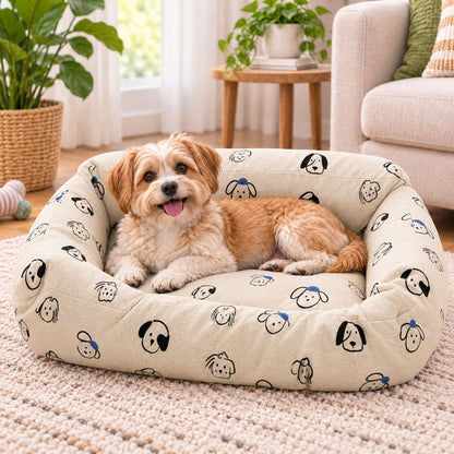 Ortekor Washable Replacement Dog Bed Cover for Pet Owners - Removable Cover to Refresh Old Dog Beds, Protect Against Hair & Dirt