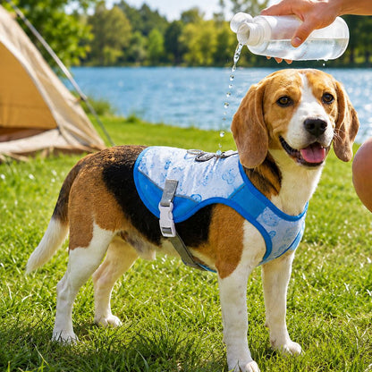 Ortekor Water-Activated Dog Cooling Sun Vest for Summer Walks, Camping & Outdoor Heat Relief