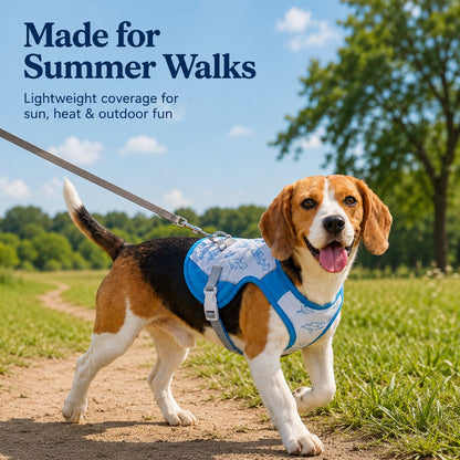 Ortekor Water-Activated Dog Cooling Sun Vest for Summer Walks, Camping & Outdoor Heat Relief