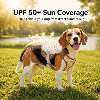 Ortekor Water-Activated Dog Cooling Sun Vest for Summer Walks, Camping & Outdoor Heat Relief