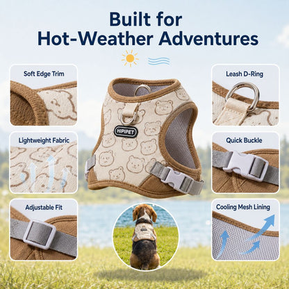 Ortekor Water-Activated Dog Cooling Sun Vest for Summer Walks, Camping & Outdoor Heat Relief