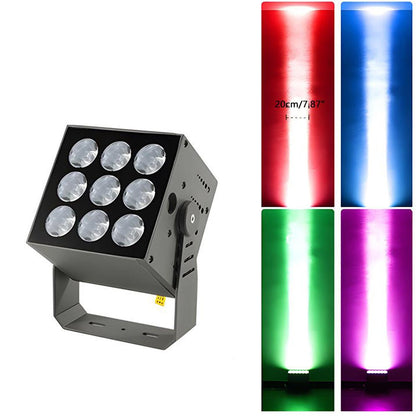Adjustable Weatherproof LED Floodlight Gray Die-Cast Aluminum Wall Fixture 20W 30W 50W 80W Accent Security Lighting Residential Commercial H