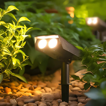 Garden Glow | Projecteur solaire d'extérieur avec zoom réglable | Éclairage étanche pour votre jardin