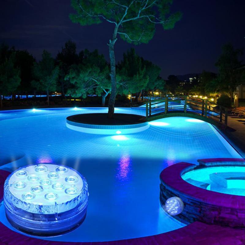 Submersible LED Pool Light Remote-Controlled Color-Changing Underwater Fixture for Pools Hot Tubs Ponds Bathtubs IP68 Waterproof Floating