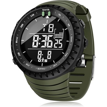 Digital Sports Watch for Men Shock Resistant Waterproof Alarm LED Backlight Tactical Wristwatch for Running Hiking Swimming Outdoor Activiti