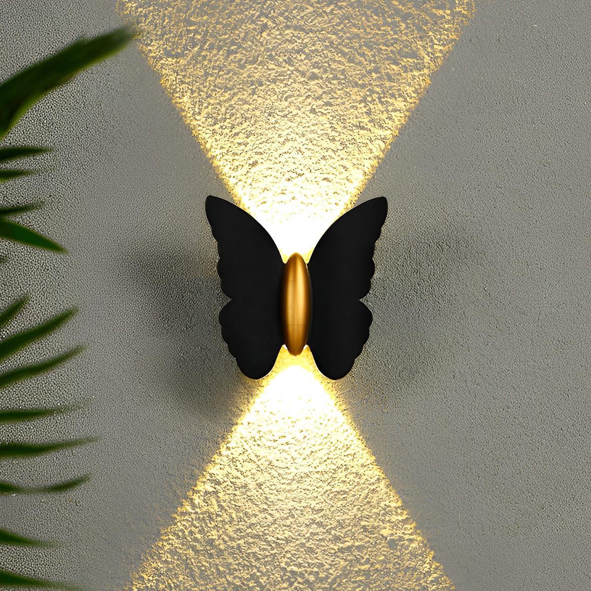 LED Aluminum Exterior Sconce 6-Inch Decorative Coastal & Nature Motif Fixture for Walkways, Porches & Yards