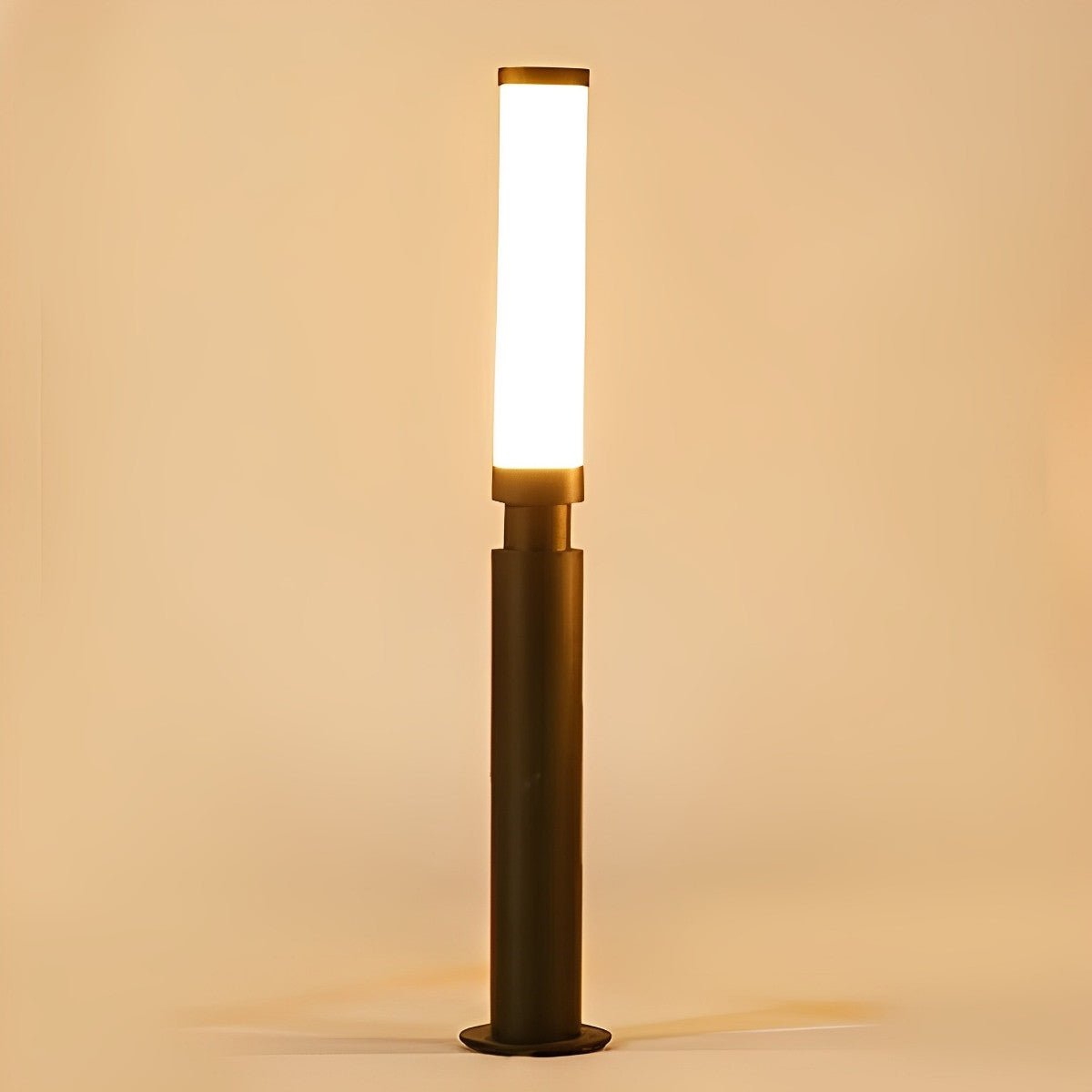 Tall Aluminum Outdoor Post Lamp 6.5 ft Black LED Bollard Light for Driveways Pathways Walkways Yards Landscapes Patios Waterproof IP55 3000K