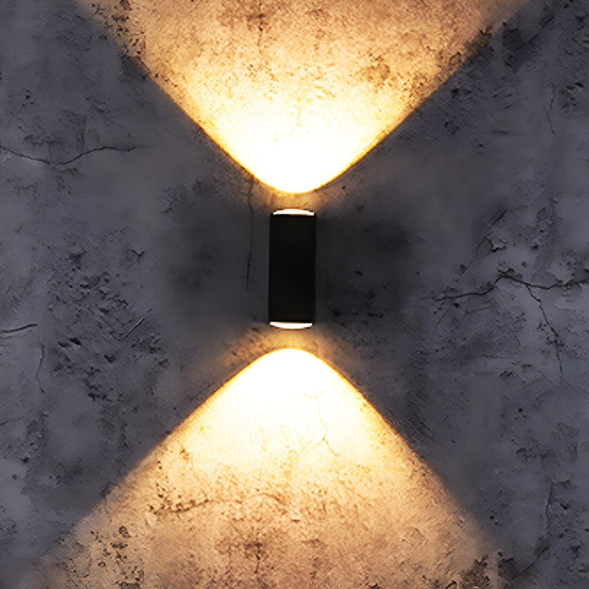 Outdoor LED Sconce Fixture Dual Beam Waterproof Aluminum Housing for Exterior Entryway Porch Patio Garage Modern Architectural Lighting 3.5×