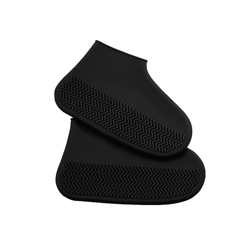 Reusable Silicone Overshoes for Rain & Snow Protection – Foldable Slip-On Boot Covers for Men Women Kids Outdoor Hiking Camping