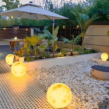 Solar Globe Light 11.8 in Resin Sphere Orb for Yard Pathway Garden Decor Warm White LED Waterproof Outdoor Lighting Patio Lawn Landscape Acc