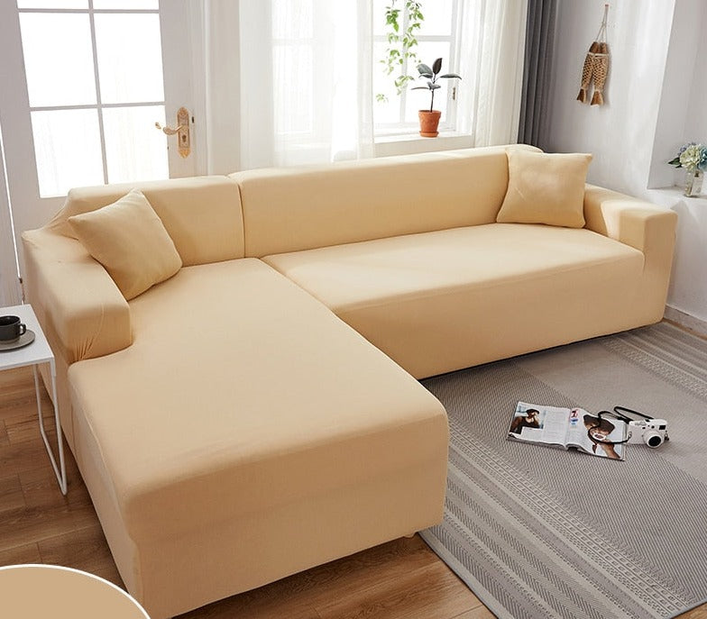 Waterproof Stretch Couch Slipcover for Living Room - Elastic Furniture Protector for Sofas with Pets Kids
