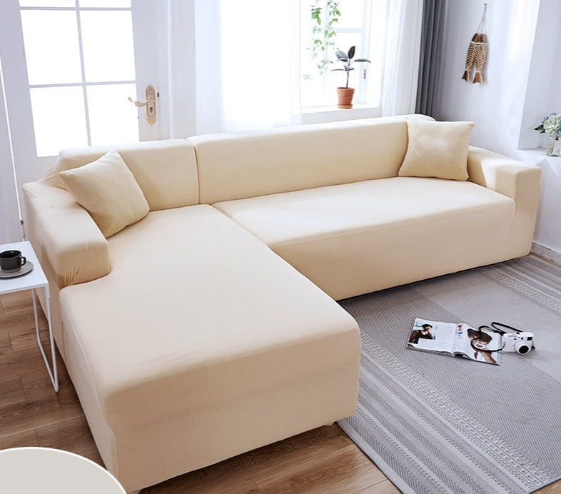 Waterproof Stretch Couch Slipcover for Living Room - Elastic Furniture Protector for Sofas with Pets Kids