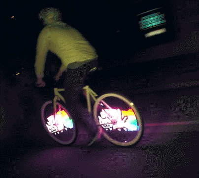 Bicycle Wheel Lights for Spokes, LED Bike Lights with 30 RGB Patterns, Bike Accessories for Night Cycling Safety