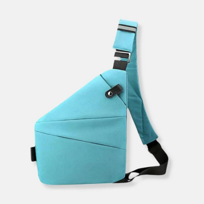 Crossbody Sling Bag with RFID Blocking & Cut-Proof Strap – Hidden Zipper Security Pack for Travel, Commute & Everyday Carry