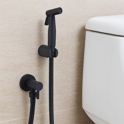 Douchette pour WC en acier inoxydable avec jet réglable | Design ergonomique pour une hygiène maximale