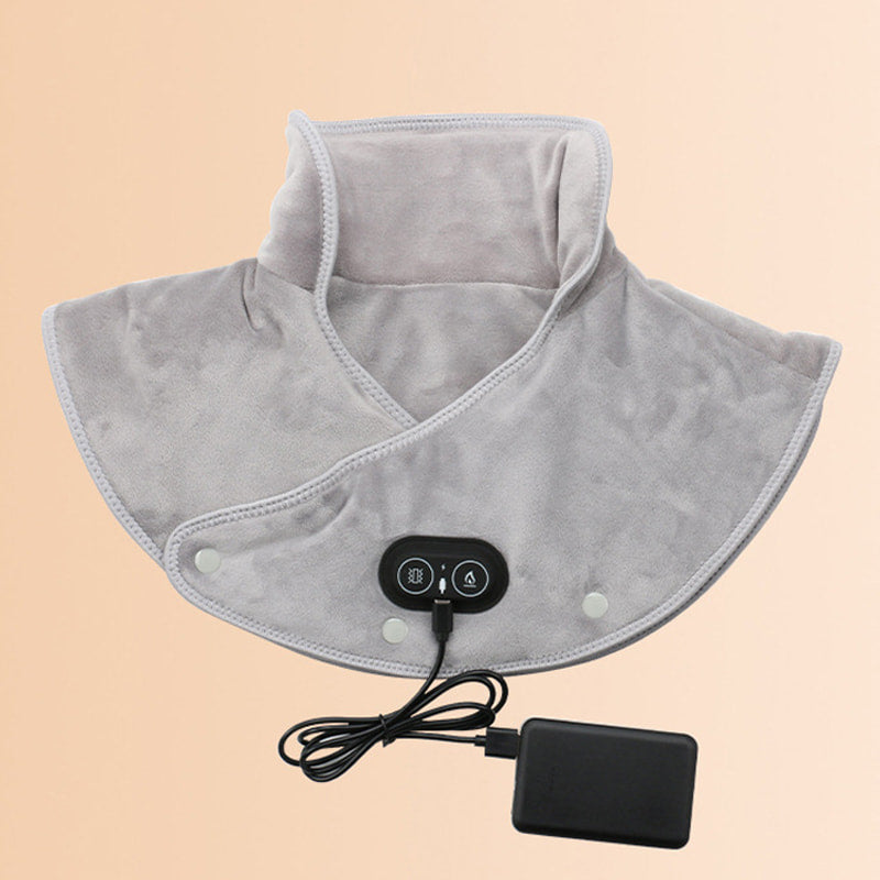 Electric Heating Pad | Neck and Shoulder Wrap with Soothing Vibration | Adjustable Comfort for Deep Relaxation