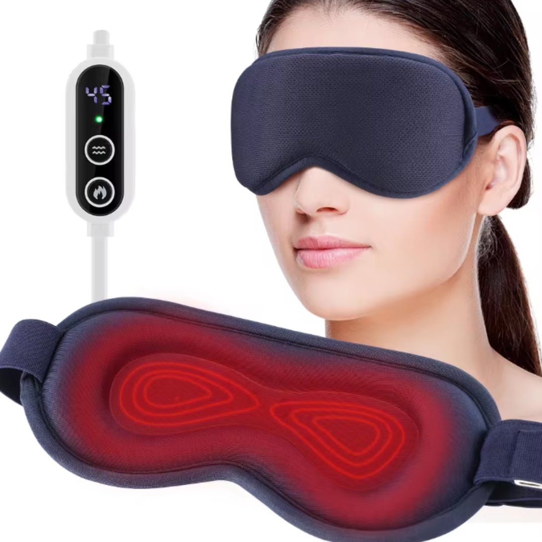 Wearclo | Masque de massage oculaire avec chaleur et compression | Soulagement des yeux secs et de la fatigue
