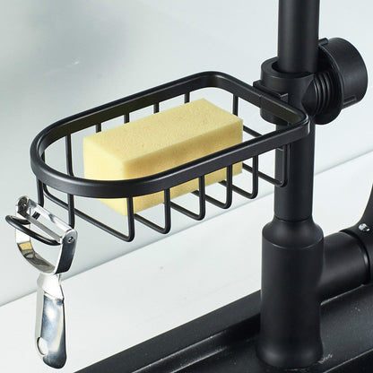 Wall-Mount Soap Holder with Drainage Tray for Shower & Bathroom, No-Drill Adhesive Install, Aluminum Quick-Dry Organizer Caddy