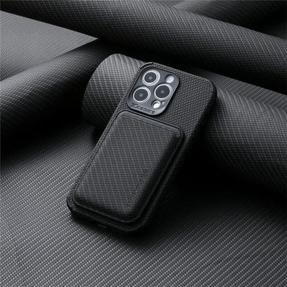 Étui magnétique pour iPhone avec porte-cartes pour chargement MagSafe, coque de téléphone portefeuille ultra-fine avec poche intégrée pour vos essentiels du quotidien