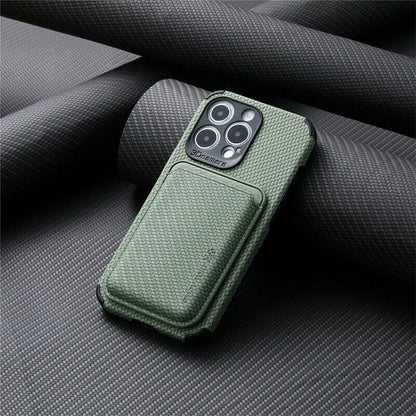 Étui magnétique pour iPhone avec porte-cartes pour chargement MagSafe, coque de téléphone portefeuille ultra-fine avec poche intégrée pour vos essentiels du quotidien