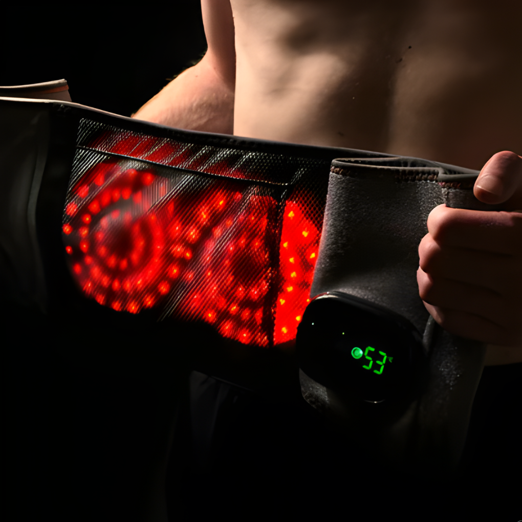 Wearclo | Ceinture de massage avec thérapie par lumière rouge et chaleur pour le soulagement musculaire