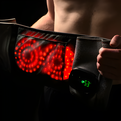 Wearclo | Ceinture de massage avec thérapie par lumière rouge et chaleur pour le soulagement musculaire