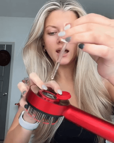 Appareil de massage du cuir chevelu pour la pousse des cheveux avec micro-courant et thérapie par lumière rouge | Stimule les follicules pour des cheveux plus épais et en meilleure santé
