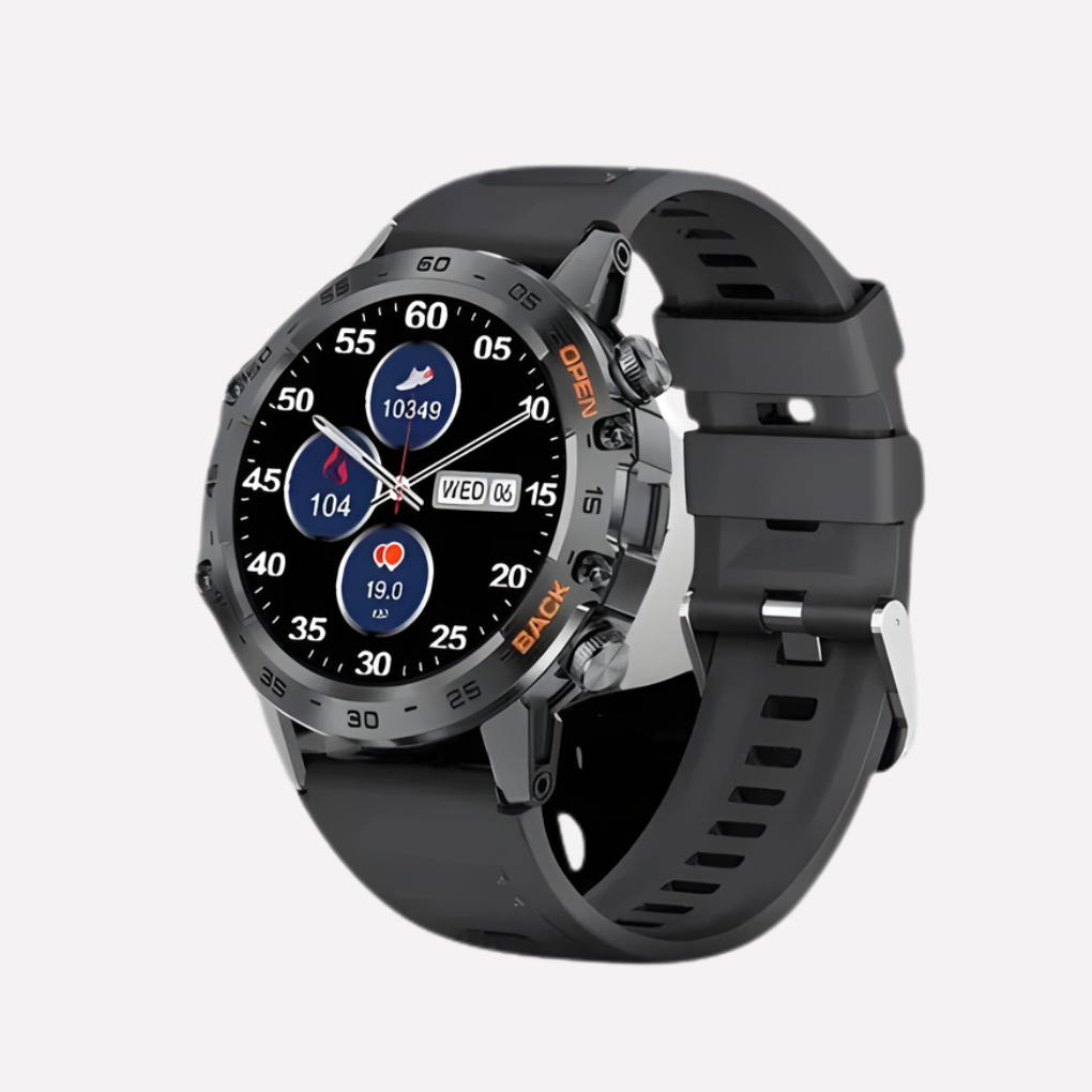 Rugged Outdoor Smartwatch with AMOLED Display & GPS Tracking | Durable Design for Active Lifestyles