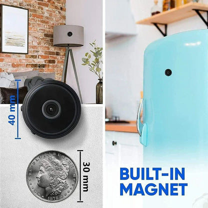 Wearclo | Mini caméra magnétique sans fil avec vidéo HD 1080P et vision nocturne | Solution de surveillance portable pour une tranquillité d'esprit