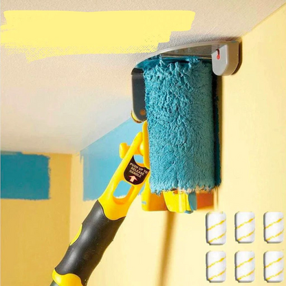 Rouleau à peinture pour bords de murs, outil de bordure avec lame de précision et brosse, outil de finition pour des bords et des moulures nets