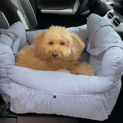 Dog Car Seat, Dog Bed for Car Travel with Safety Straps and Tether, Dog Booster Seat with Washable Cover