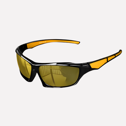Lunettes de soleil sportives enveloppantes avec verres polarisés antireflet et protection UV totale pour la course, le cyclisme, la pêche et la conduite, pour hommes et femmes